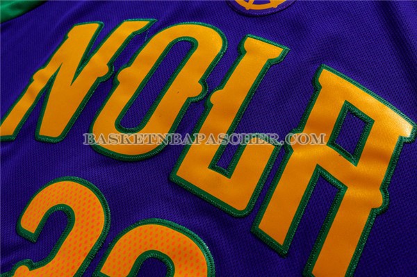 Maillot Manche Courte New Orleans Pelicans Davis Purpura